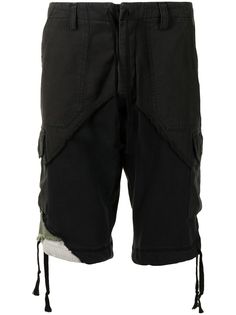Greg Lauren шорты карго с эффектом потертости