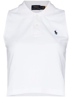 Polo Ralph Lauren рубашка поло без рукавов с вышитым логотипом
