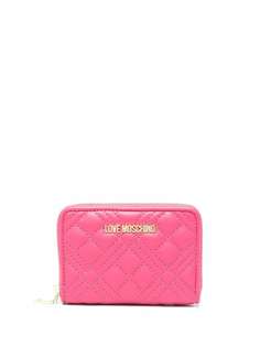 Love Moschino стеганый кошелек с круговой молнией