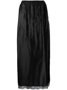 MM6 Maison Margiela атласная юбка