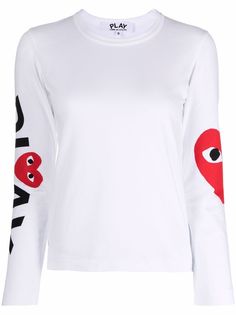 Comme Des Garçons Play топ из джерси с логотипом