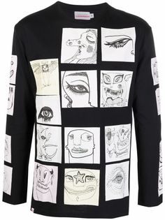 Charles Jeffrey Loverboy толстовка с круглым вырезом и нашивками