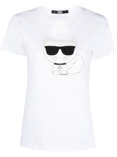 Karl Lagerfeld футболка с принтом