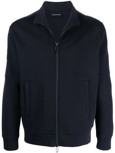 Emporio Armani толстовка на молнии с высоким воротником