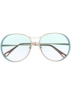 Chloé Eyewear солнцезащитные очки-авиаторы с градиентными линзами