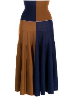 Marni юбка в стиле колор-блок с завышенной талией