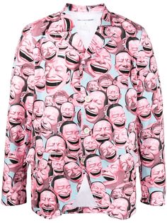 Comme Des Garçons Shirt пиджак с графичным принтом