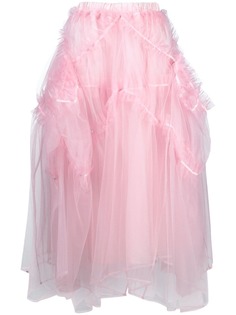 Comme Des Garçons Noir Kei Ninomiya юбка с оборками из тюля