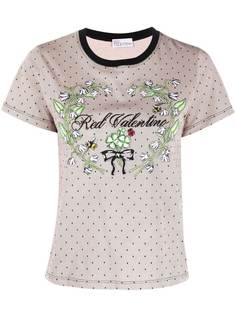 RED Valentino футболка с принтом