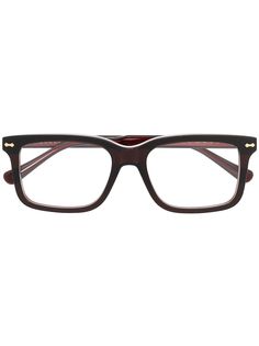 Gucci Eyewear очки в квадратной оправе с логотипом