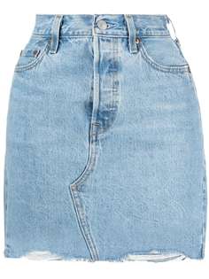Levis джинсовая юбка с бахромой Levis®