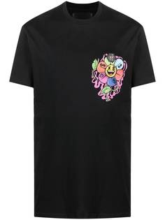 Philipp Plein футболка с принтом Flowers