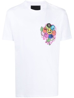 Philipp Plein футболка с принтом Flowers