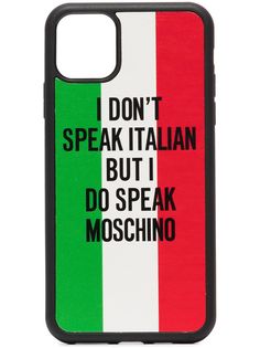 Moschino чехол для iPhone 11 с надписью