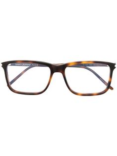 Saint Laurent Eyewear очки в квадратной оправе черепаховой расцветки