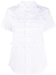 Comme Des Garçons Girl рубашка с оборками и короткими рукавами