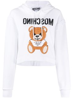 Moschino худи Teddy Bear с вышивкой