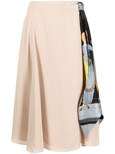 LANVIN юбка с контрастными завязками