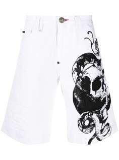 Philipp Plein джинсовые шорты Skull St. Tropez-fit