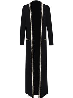 Oscar de la Renta длинный кардиган тонкой вязки