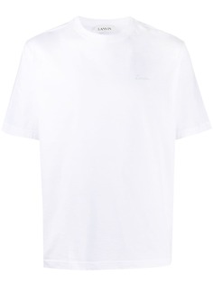 LANVIN футболка с вышитым логотипом