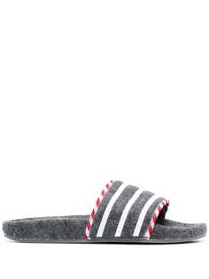 adidas шлепанцы в полоску
