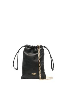Moschino мини-сумка с тисненым логотипом