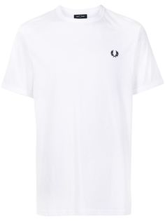 FRED PERRY футболка Ringer с вышитым логотипом