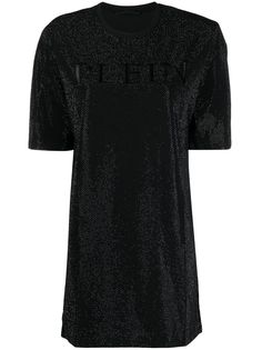 Philipp Plein платье-футболка с кристаллами