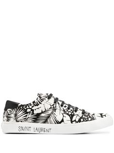 Saint Laurent кеды Malibu с принтом