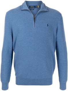 Polo Ralph Lauren джемпер с воротником на молнии и логотипом
