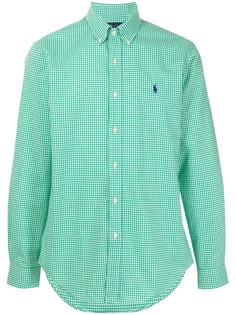 Polo Ralph Lauren рубашка в клетку с вышивкой Polo Pony