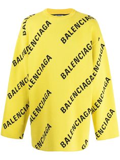 Balenciaga джемпер оверсайз с логотипом