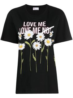 RED Valentino футболка с короткими рукавами и графичным принтом