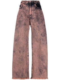 MarquesAlmeida джинсы широкого кроя из вареного денима