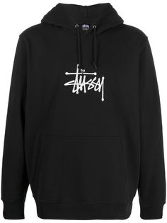 Stussy худи с кулиской и логотипом