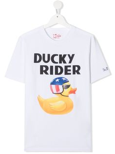 Mc2 Saint Barth Kids футболка Ducky Rider с круглым вырезом