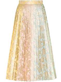 Dolce & Gabbana плиссированная юбка с цветочным узором