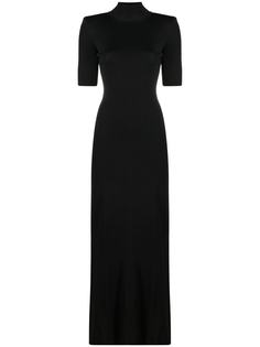 Elisabetta Franchi платье в рубчик с открытой спиной