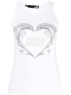 Love Moschino топ с логотипом