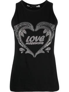 Love Moschino топ с логотипом