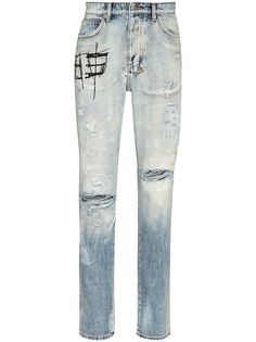 Ksubi джинсы Chitch кроя слим в технике пэчворк