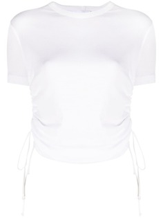 Helmut Lang укороченная футболка со шнуровкой