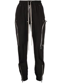 Rick Owens спортивные брюки кроя слим с молнией