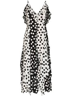 Carolina Herrera платье миди в горох