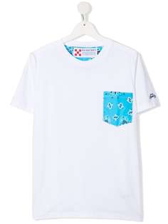 Mc2 Saint Barth Kids футболка Kea с накладным карманом