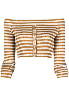 Missoni полосатый кардиган с открытыми плечами