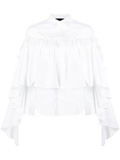 RED Valentino рубашка с оборками