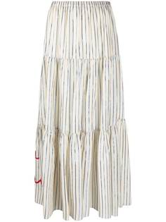 Giada Benincasa ярусная юбка с надписью
