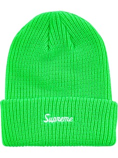 Supreme шапка бини крупной вязки